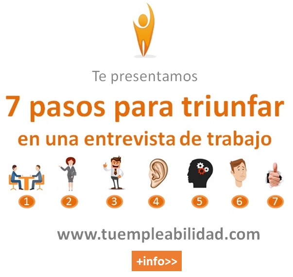 Banner 7 pasos triunfar entrevista trabajo
